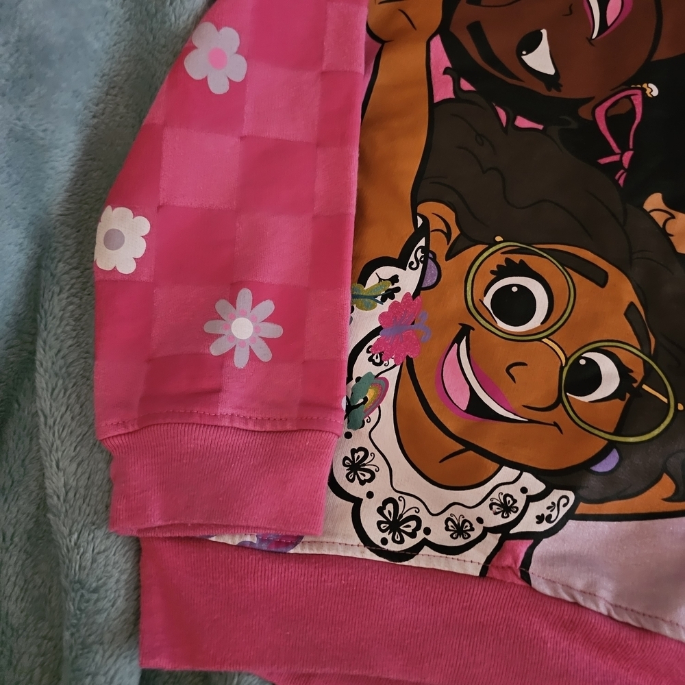 Pink Cartoon Character Sweatshirt with Crew Neck - Picture 5 of 9